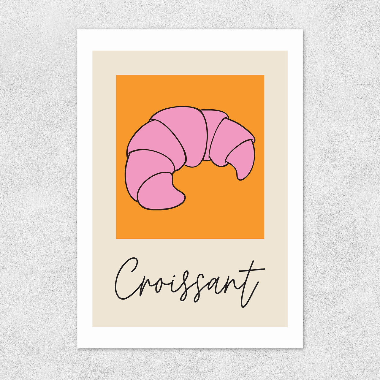 Croissant art picture